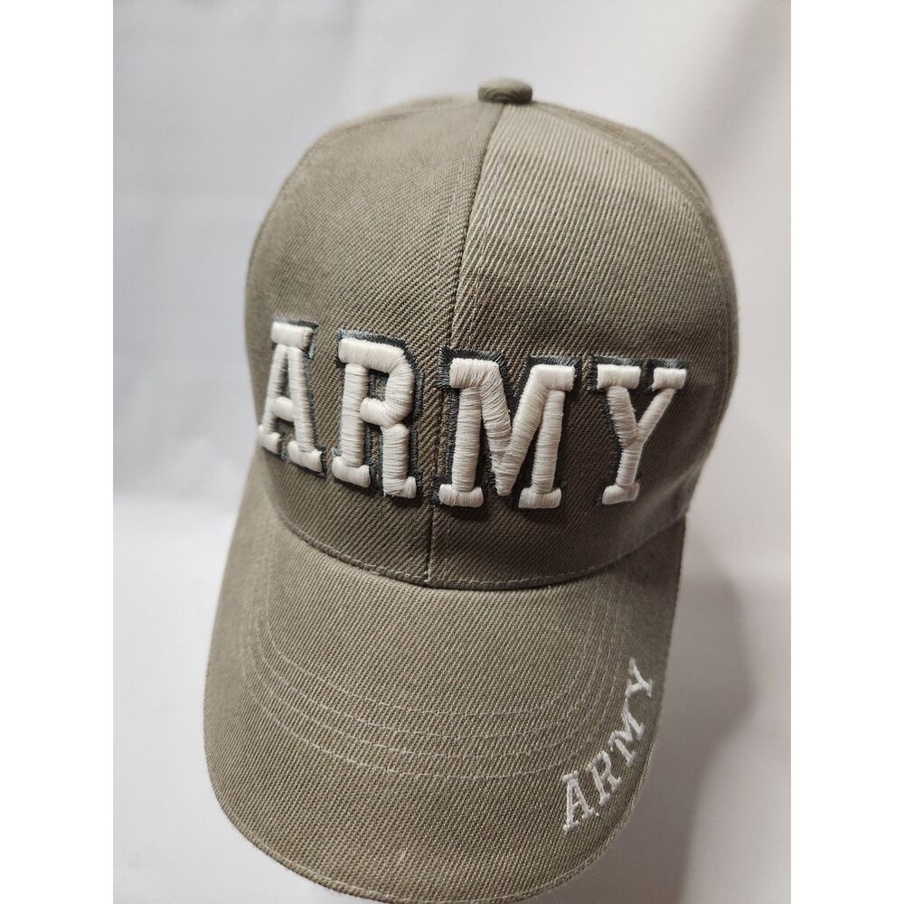 Army Glow‑in‑the‑Dark Embroidered Hat Adjustable Khaki Cap